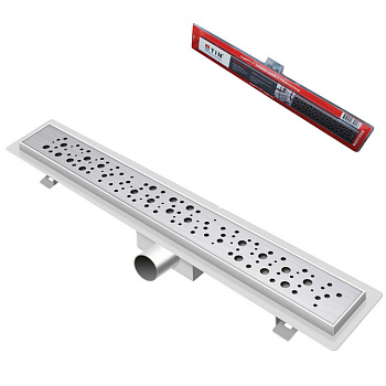 Трап горизонтальный (нерж, решетка - нерж.) 70*750  TIM (BAD417502)